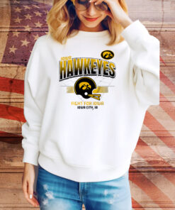 Iowa Football Helmet Grid Tee Shirt