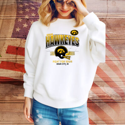 Iowa Football Helmet Grid Tee Shirt
