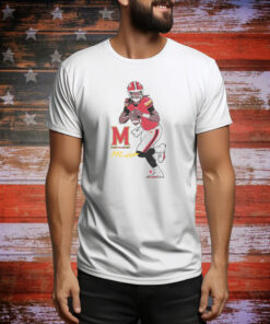 Maryland Football Malik Washington Superstar Pose Tee Shirt