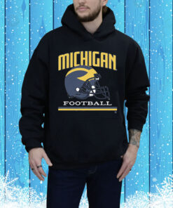 Michigan Football Vintage Helmet Tee Shirt