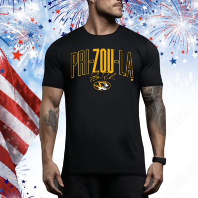 Missouri Football Beau Pribula Pri-zou-la Tee Shirt