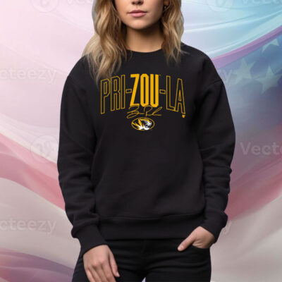 Missouri Football Beau Pribula Pri-zou-la Tee Shirt