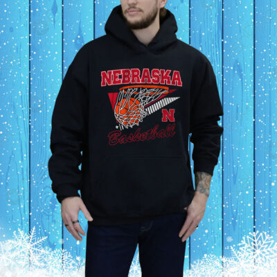 Nebraska Basketball Retro Swish Tee Shirt