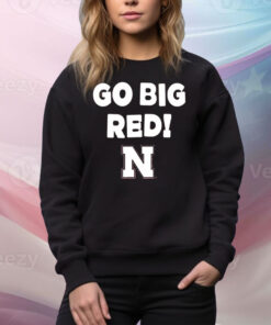 Nebraska Cornhuskers Go Big Red Slogan Tee Shirt