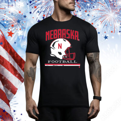 Nebraska Football Vintage Helmet Tee Shirt