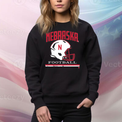 Nebraska Football Vintage Helmet Tee Shirt