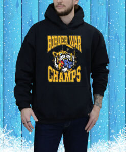 Official Border War Champs 2025 Missouri Tigers Vs Kansas Jayhawks Mascots Tee Shirt