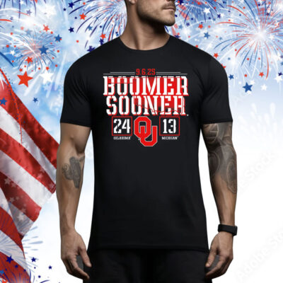 Oklahoma Sooners vs Michigan Wolverines Boomer Sooner 2025 Tee Shirt