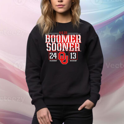 Oklahoma Sooners vs Michigan Wolverines Boomer Sooner 2025 Tee Shirt