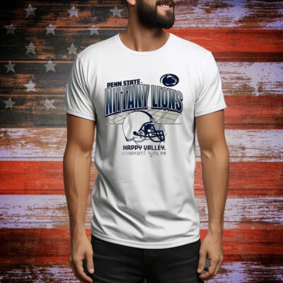 Penn State Football Helmet Grid Tee Shirt