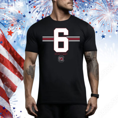 South Carolina Football Dylan Stewart 6 Stripe Tee Shirt