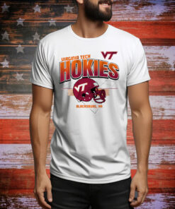 Virginia Tech Football Helmet Grid Tee Shirt