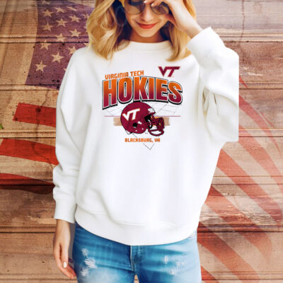 Virginia Tech Football Helmet Grid Tee Shirt