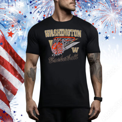 Washington Basketball Retro Swish Tee Shirt