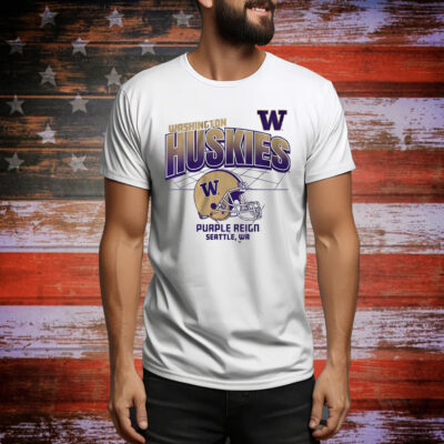 Washington Football Helmet Grid Tee Shirt
