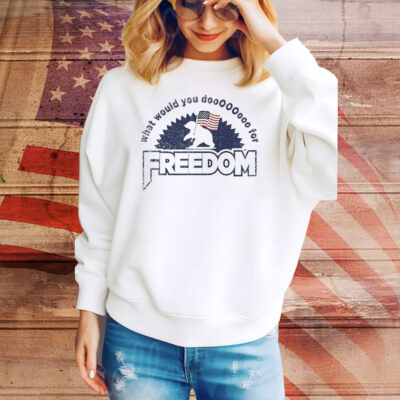 What Would You Do Freedom Bear American Flag Tee Shirt
